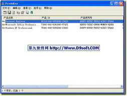 ProduKey下载 ProduKey v1.40汉化版下载 D9下载站